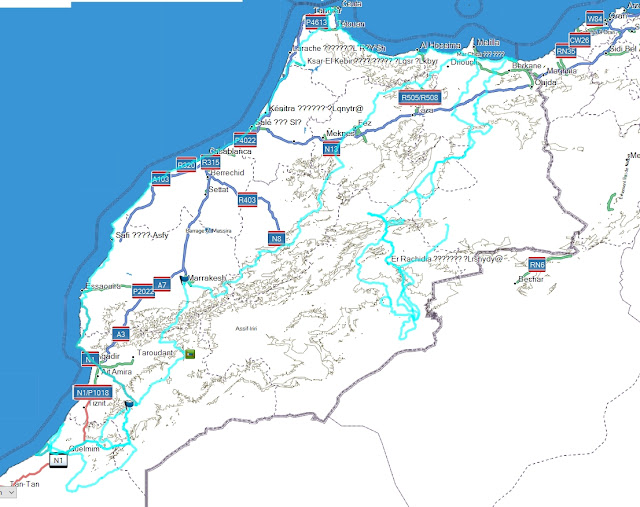 Gesamtstrecke Marokko 2017