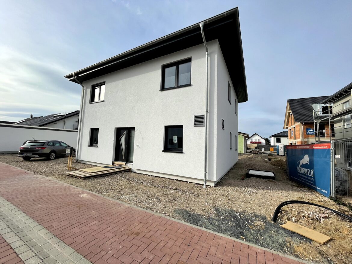 Haus verputzt