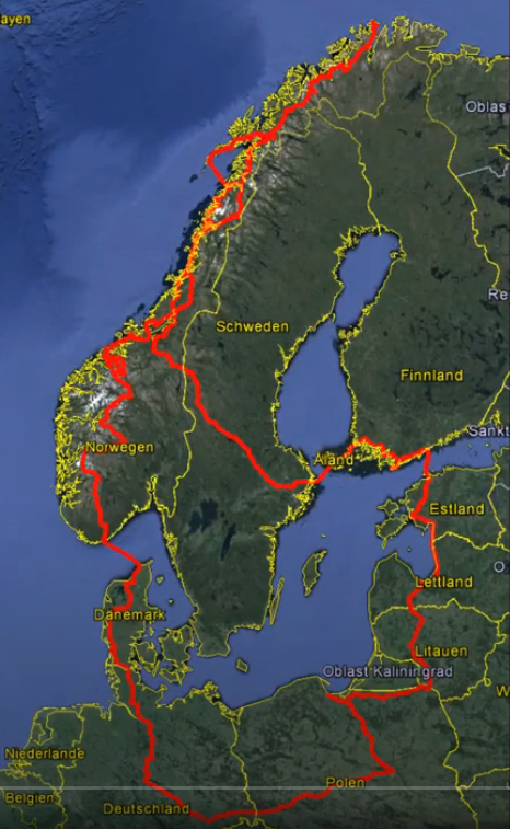 Nordkapp 12500km